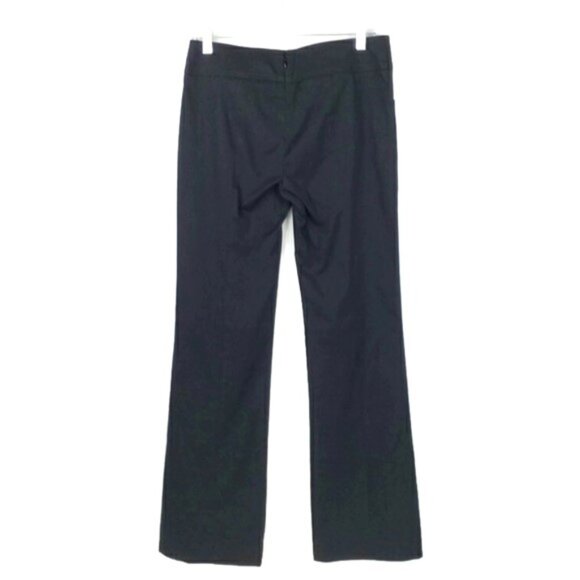 BCBGMaxAzria Black Flat Front High Waist Back Seamed Straight Leg Dress Pants - Picture 2 of 12